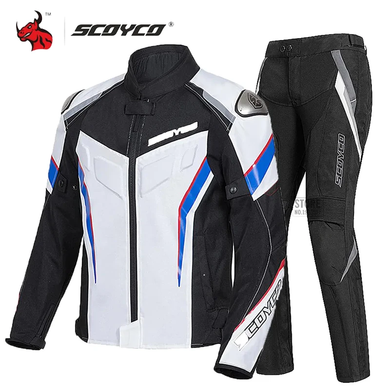 SCOYCO Motorbike Race Riding Jacket Off-Road Outdoor Riding Motorcycle Jacket Breathable Road Commuter Race Motorcycle Top