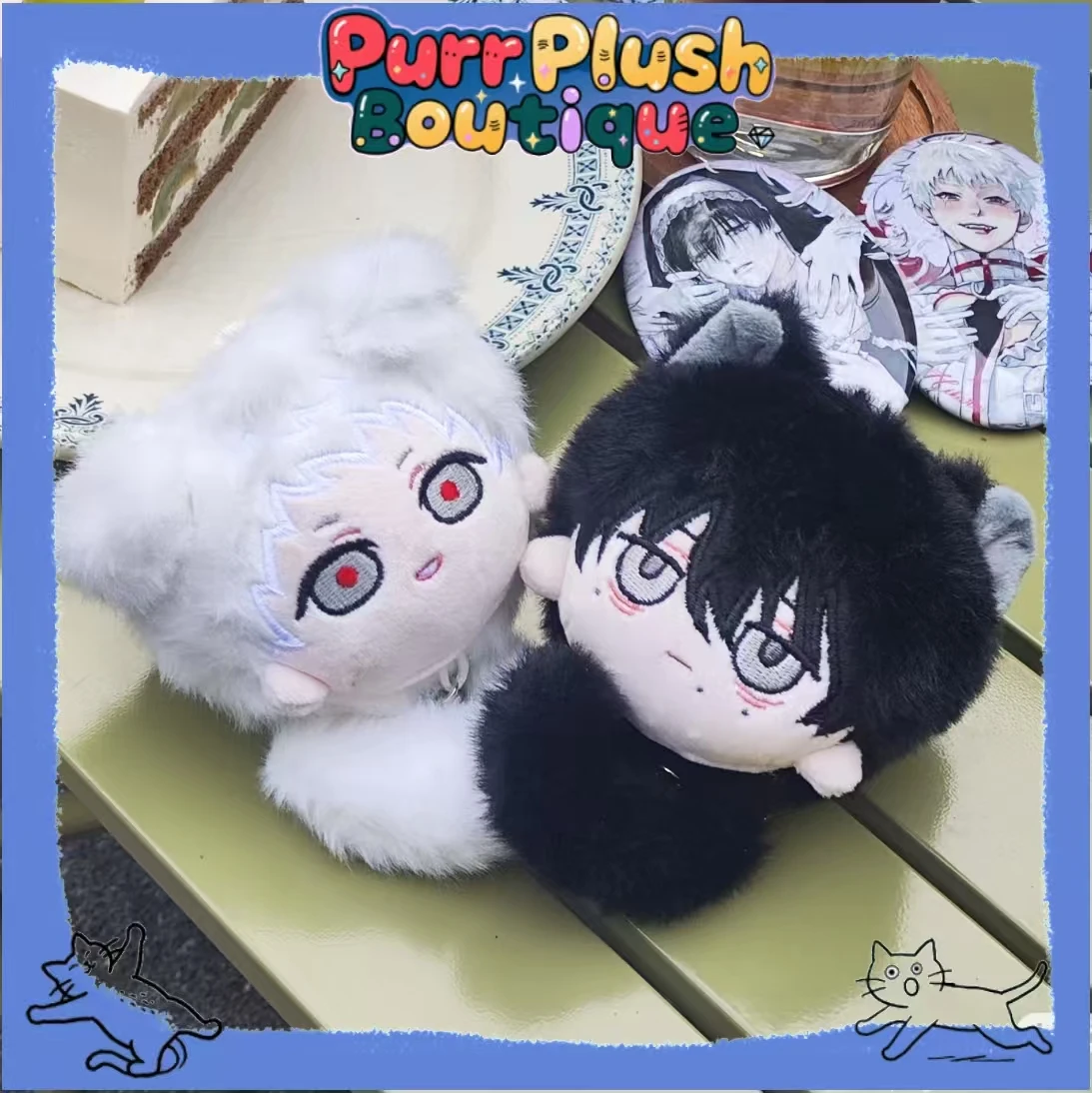 10cm Cotton Doll Mini Anime Cosplay The Summer Hikaru Died Yoshiki Tsujinaka Dango Idol Plushies Cartoon Keychain Cosplay Gift