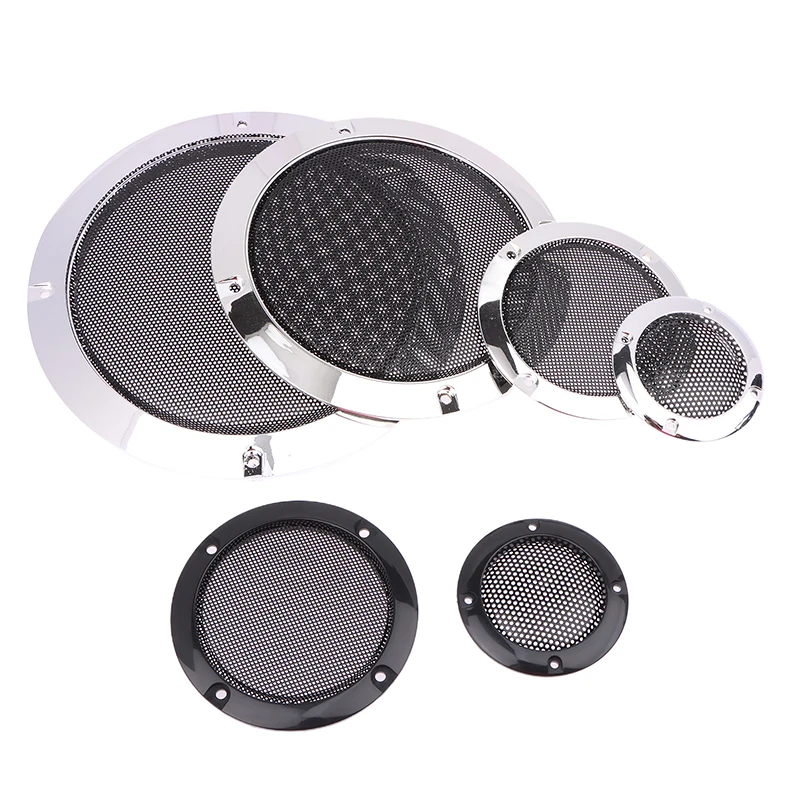 2/3/4/5/6.5/8 Inch Speaker Net Cover Car Home Loudspeaker Mesh Enclosure Speakers Plastic Frame Metal Iron Wire Grilles