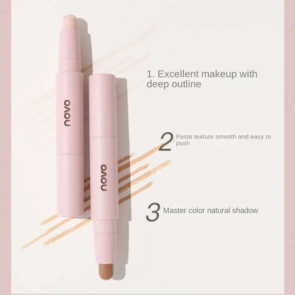 Wasserdichter Gesichts kontur stift Augenringe Concealer vollflächige Grundierung Creme Farb korrektor Dual Use Gesichts bronzer