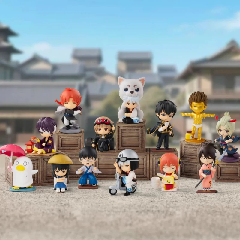 

Pop Mart Gintama Welcome To Yorozuya Series Blind Box Cute Toy Collectible Anime Figurine Desktop Decor Lovely Gift Mystery Box
