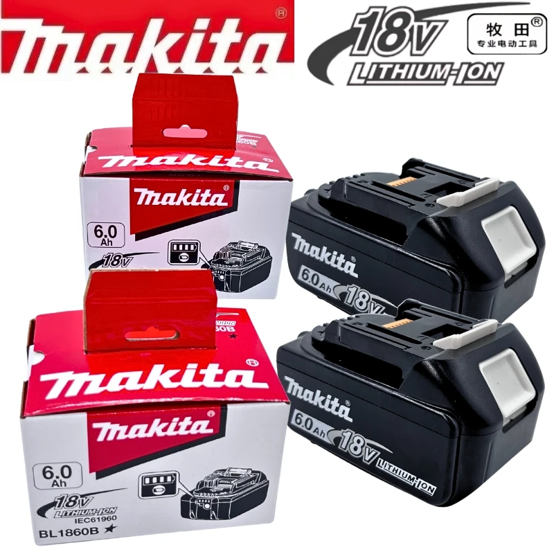 

makita 18v battery 6ah 100% original Lithium ion Rechargeable Battery for Makita 18V battery 6000mAh BL1860 BL1850 BL1860B