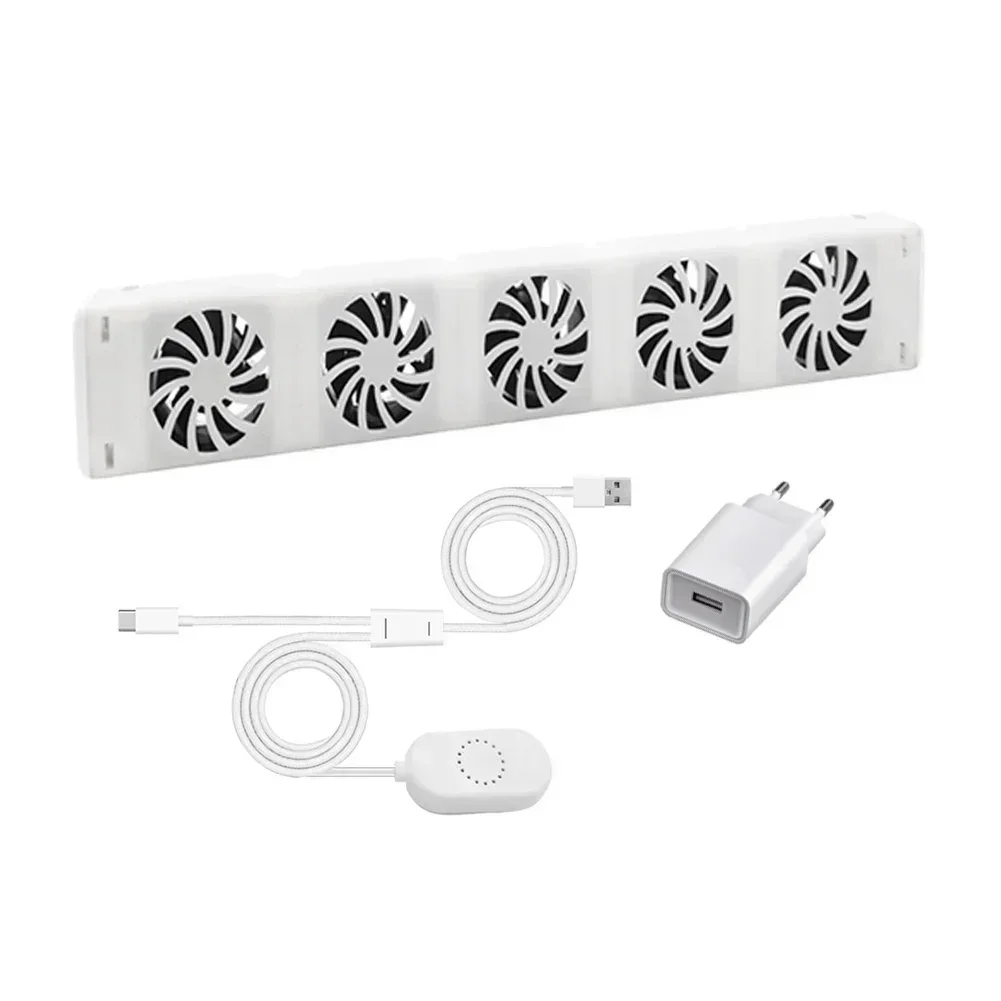 5.0 Radiator Fan Booster Extension Set Ventilator Fan Non adjustable temperature 100-240V 50/60Hz AC 350MA Air Conditioners EU