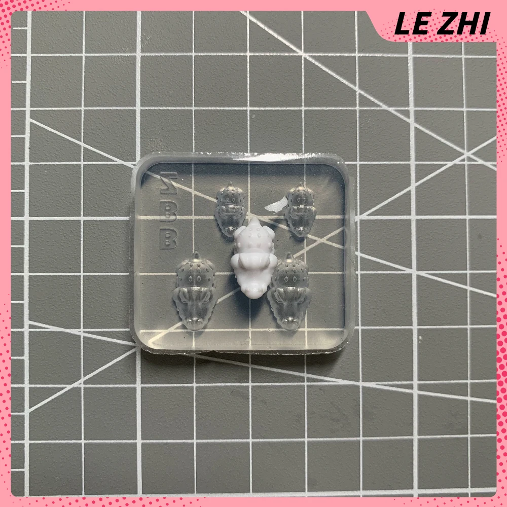 1 قطعة لطيف مرحبا كيتي دونات الفاكهة Bowknot Diy بها بنفسك سيليكون مسمار الفن قالب الكرتون الأرنب فراشة ثعبان مسمار قوالب قالب الهدايا