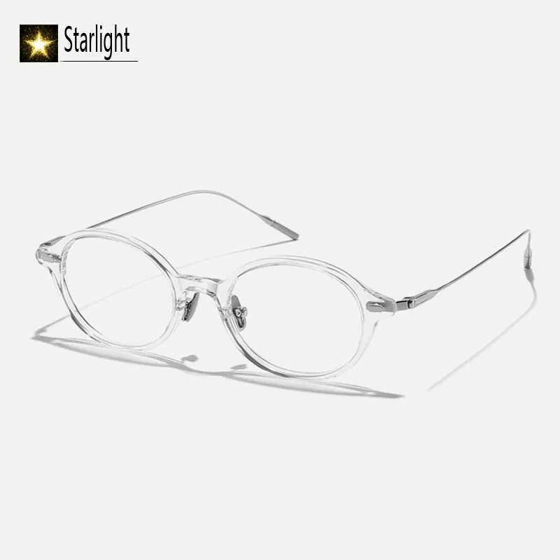 خفيفة للغاية السلحفاة البيضاوي نظارات بمادة الخلات الإطار النساء موضة وصفة طبية القراءة النظارات إطارات أنثى امرأة قصر النظر 144 مللي متر