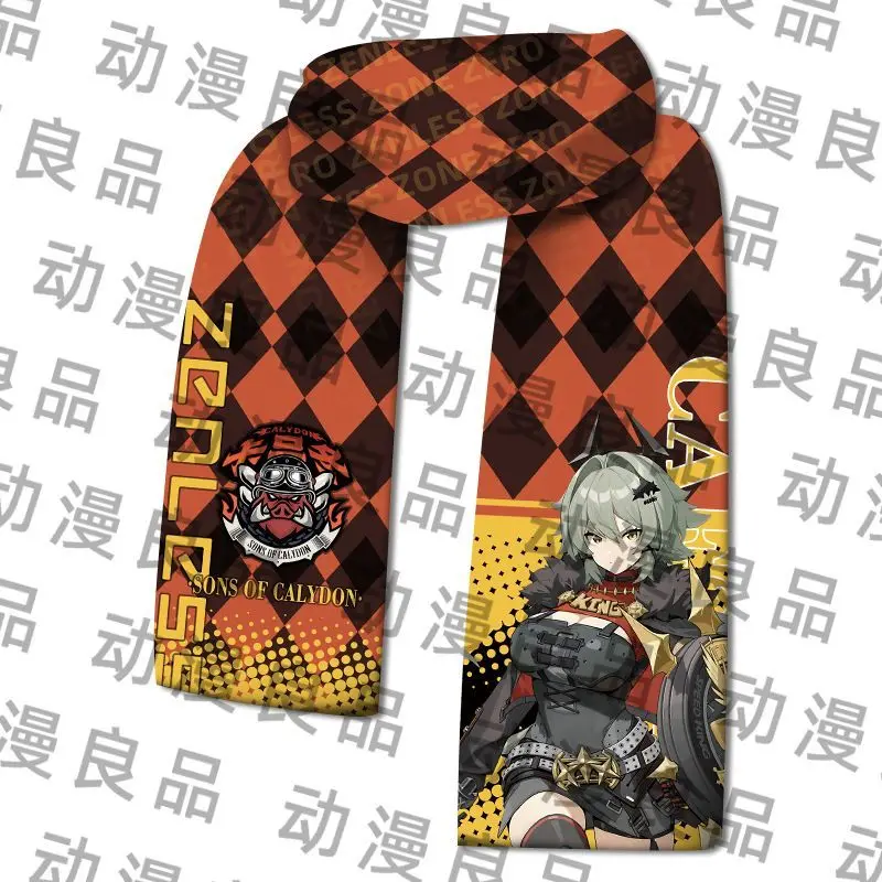 Zenless Zone Zero hombres mujeres cálido invierno animación accesorios Anime bufanda Cosplay disfraz bufandas pañuelo cálido