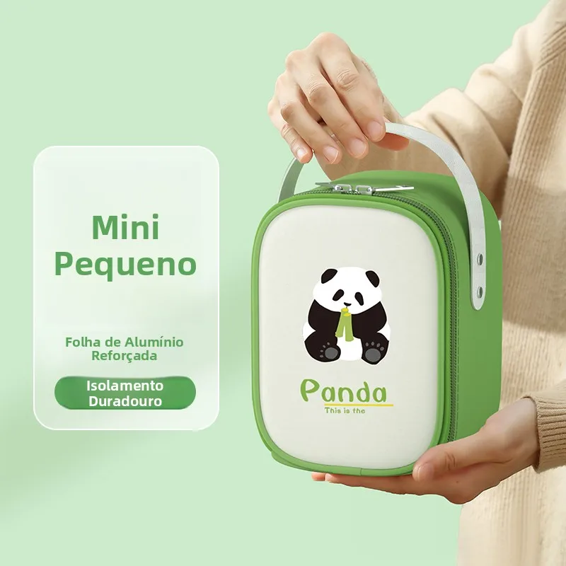 ミニ朝食保温バッグ肥厚アルミ箔ランチボックスバッグハンドバッグ断熱食品容器ポータブルピクニックランチバッグ