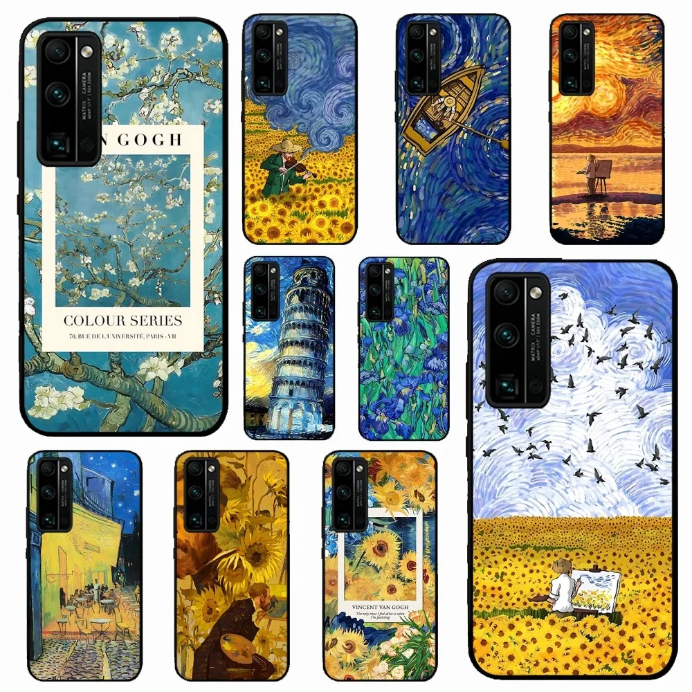 

Classic Artist Vincent Van Gogh Starry Night Phone Case For Huawei Honor 10 Lite 9 20 7A 9X 30 50 60 70 Pro Plus Soft