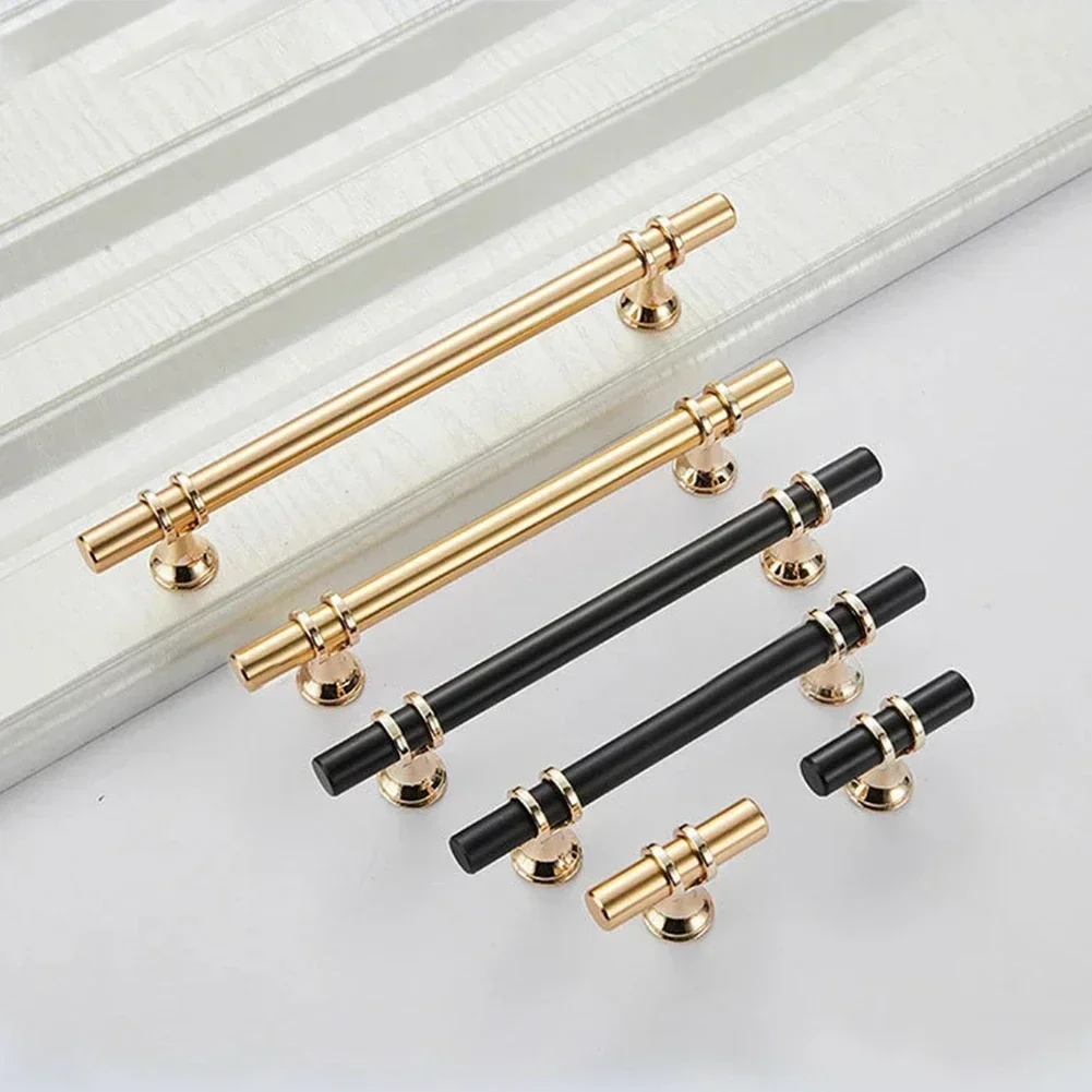 التعامل مع المسمار تحديث خزائنك باستخدام مقابض مقبض درج باب خزانة المطبخ من الكروم الذهبي والأسود