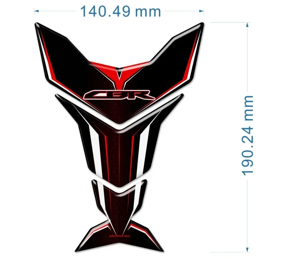 

FOR Honda CBR 600 650 1000 F R RR Stickers Decal Tank Pad Protection Motorcycle Stickers And Decals