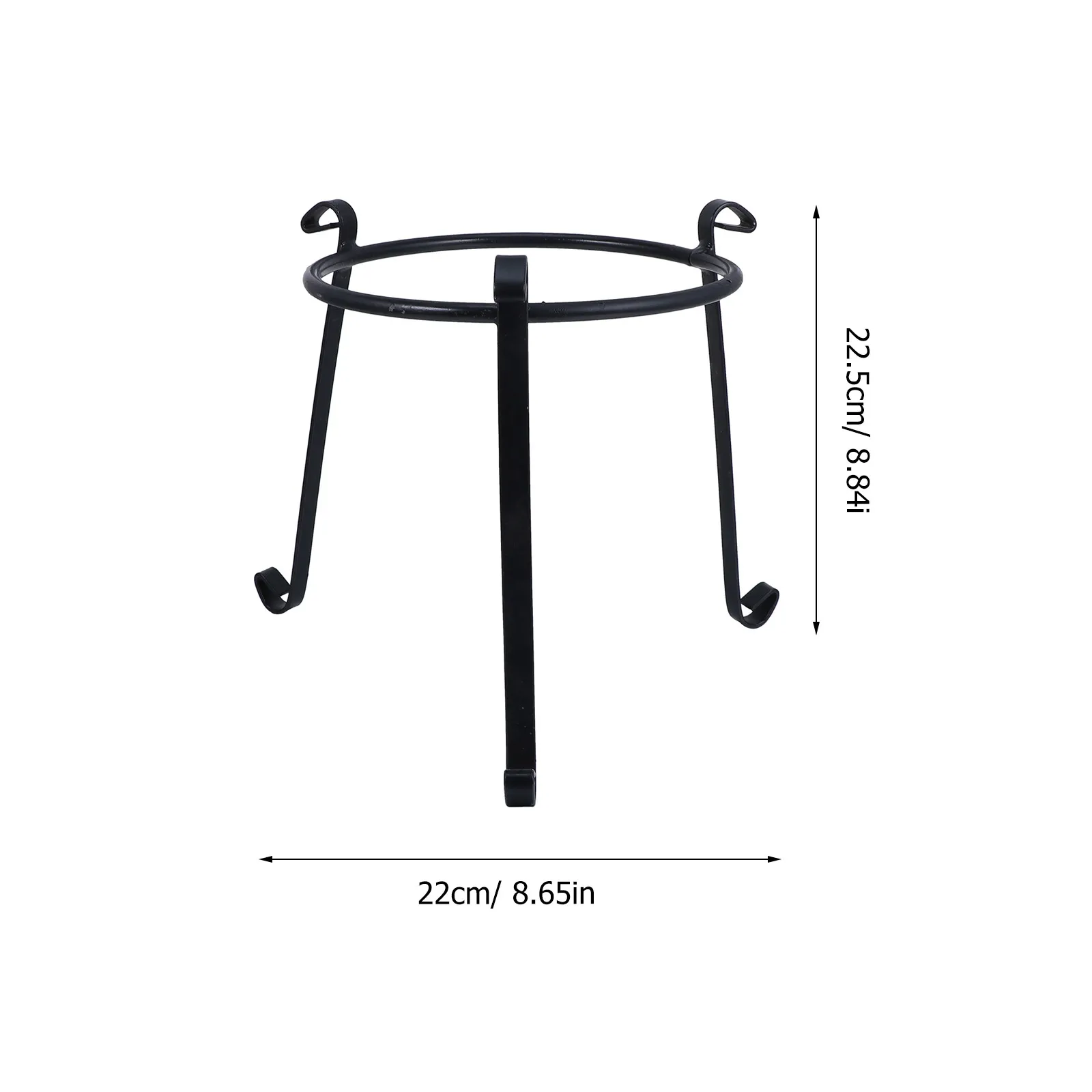Metal Plant Stand Heavy Duty Iron Flower Pot Holder with 3-Point Stability for Indoor Outdoor Patio Balcony Garden Display Shelf