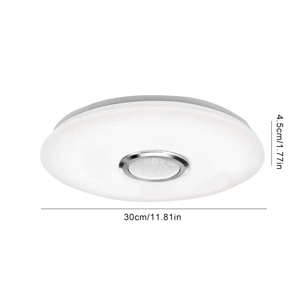 RGB LED Ceiling Light APP Control Bluetooth-compatible Modern Ceiling Lamp Dimmable Smart Ceiling Light with Speaker 2800K-6500K