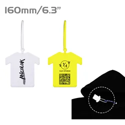 Ancolok 100Pcs Custom Tags Personalized Labels Brand Logo Hang Tags Tearable Plastic Seals Safety of Clothes Garment Clothing