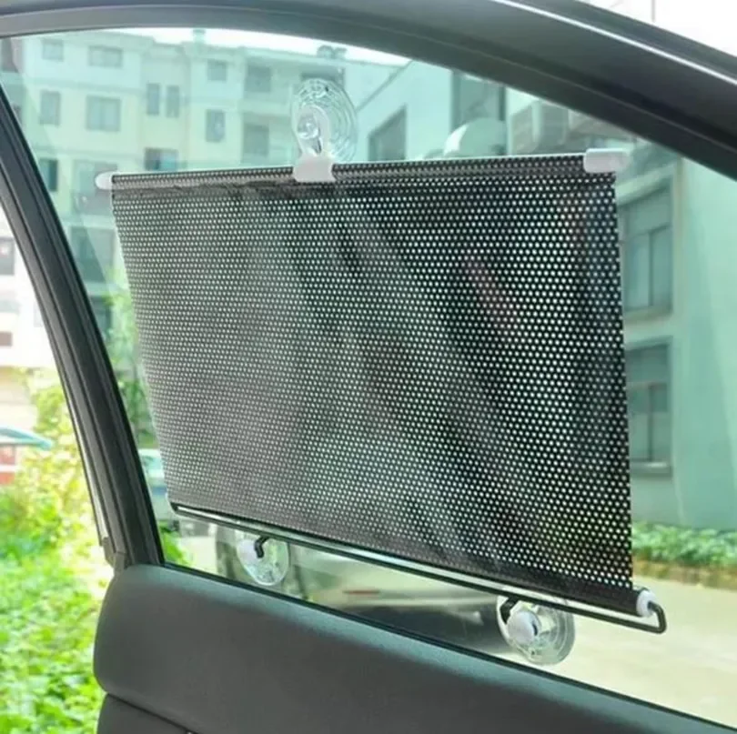 Car Window Telescopic Summer Protection Insulation Curtain Car Windshield Sunshade Roller Shutter Front and Rear Sunshade
