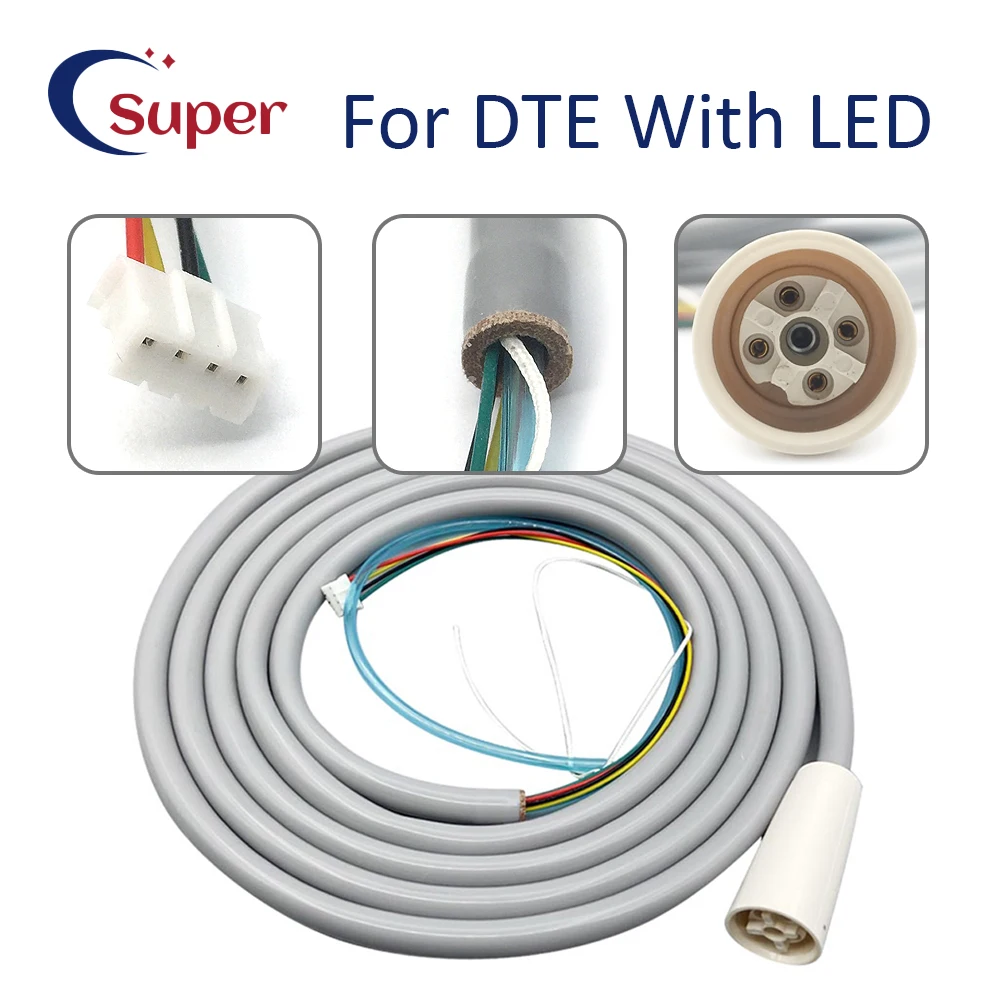 Dental Ultrasonic Scaler Handpiece Silicone Cable Tube HD-7L with light Fir For DTE Satalec Dentistry Chair Spare Parts