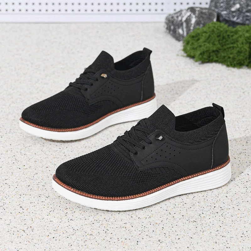 Men Mesh Casual Shoes Lightweight Breathable Comfortable Walking Sneakers Slip On Air Cushion Summer Shoes