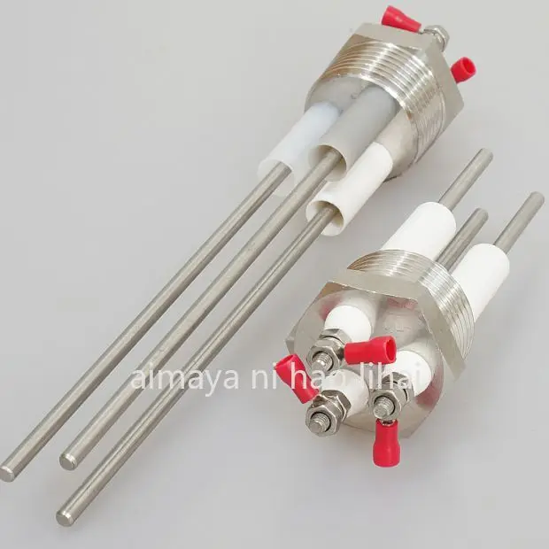 Stainless steel 304 boiler electrode water level rod sensor 1 inch, 2 poles and 3 poles