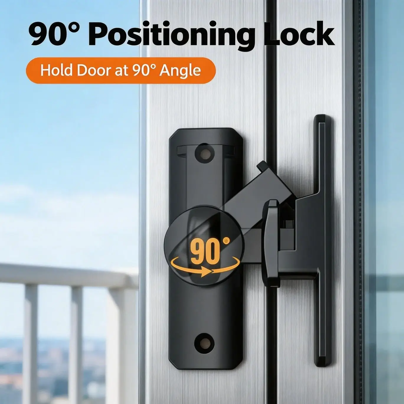90/180 Degree Flip Door Lock Home Security Sliding Door Latch Small Gate Latches Hardware Anti-theft Lock Zinc Alloy Door Bolts