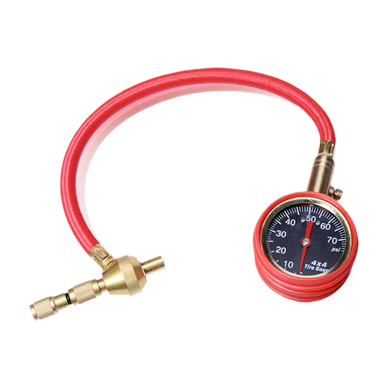 4x4 Tire Deflator Quickly Deflate Professional 0-70PSI Tire Pressure Gauge for Off Road Vehicles UTV ATV Motorcycle Truck