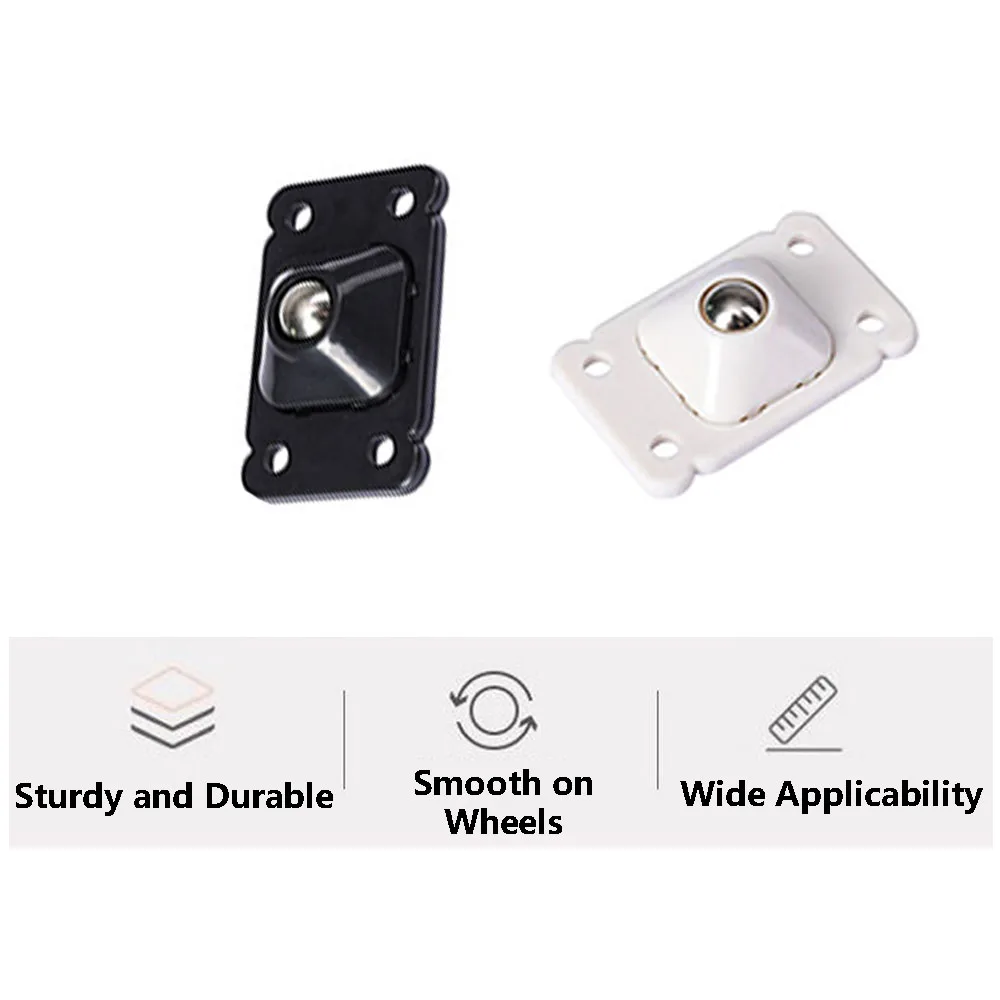 Self Adhesive Caster Wheels Mini Rotating Adhesive Wheels Stainless Steel 360° Rotation Furniture Casters Wheels Universal 4pcs