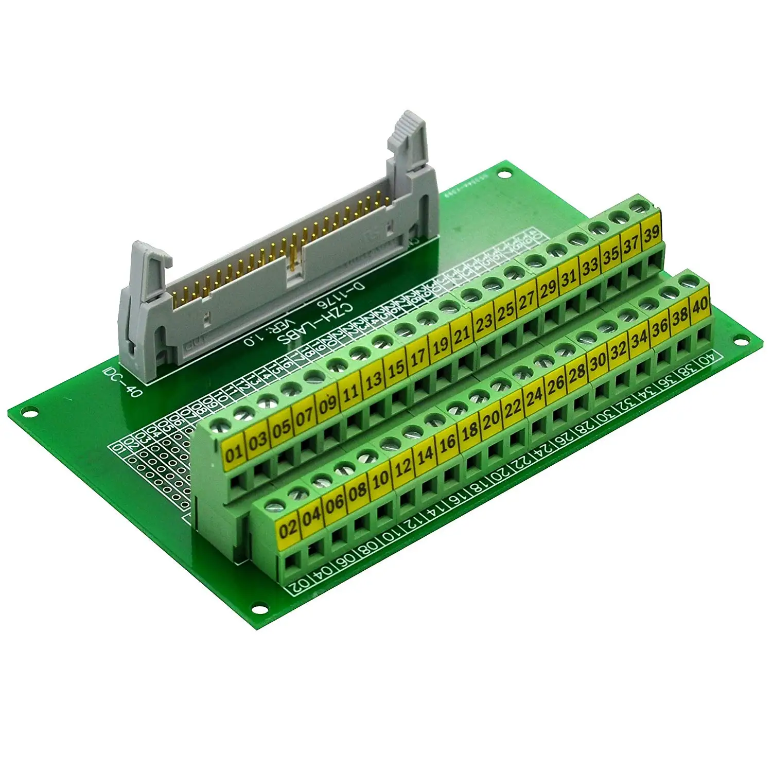 CZH-LABS IDC-40 Male Header Connector Breakout Board Module, IDC Pitch 0.1