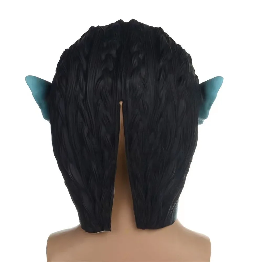 Movie Zawaland Avatar 2 Cosplay Mask Latex Mask for Men Halloween Na'vi Cosplay Props Party Costume Accessories Adult Movie