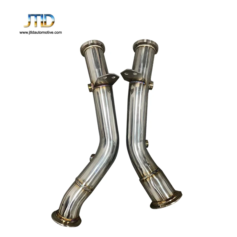 

JTLD Car Exhaust LHD Catless Downpipe For Mercedes-Benz W205 C43 AMG Stainless Steel Muffler Down Pipe Left Hand Drive