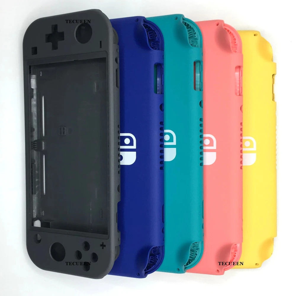 Replacement Plastic Shell Housing Case & Buttons for Nintendo Switch Lite Console Front Back Faceplate Cover - Gray