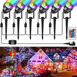 3000K/RGB Led luci da giardino lampada da prato illuminazione paesaggistica a bassa tensione lampada da esterno impermeabile decorazione da giardino illuminazione esterna