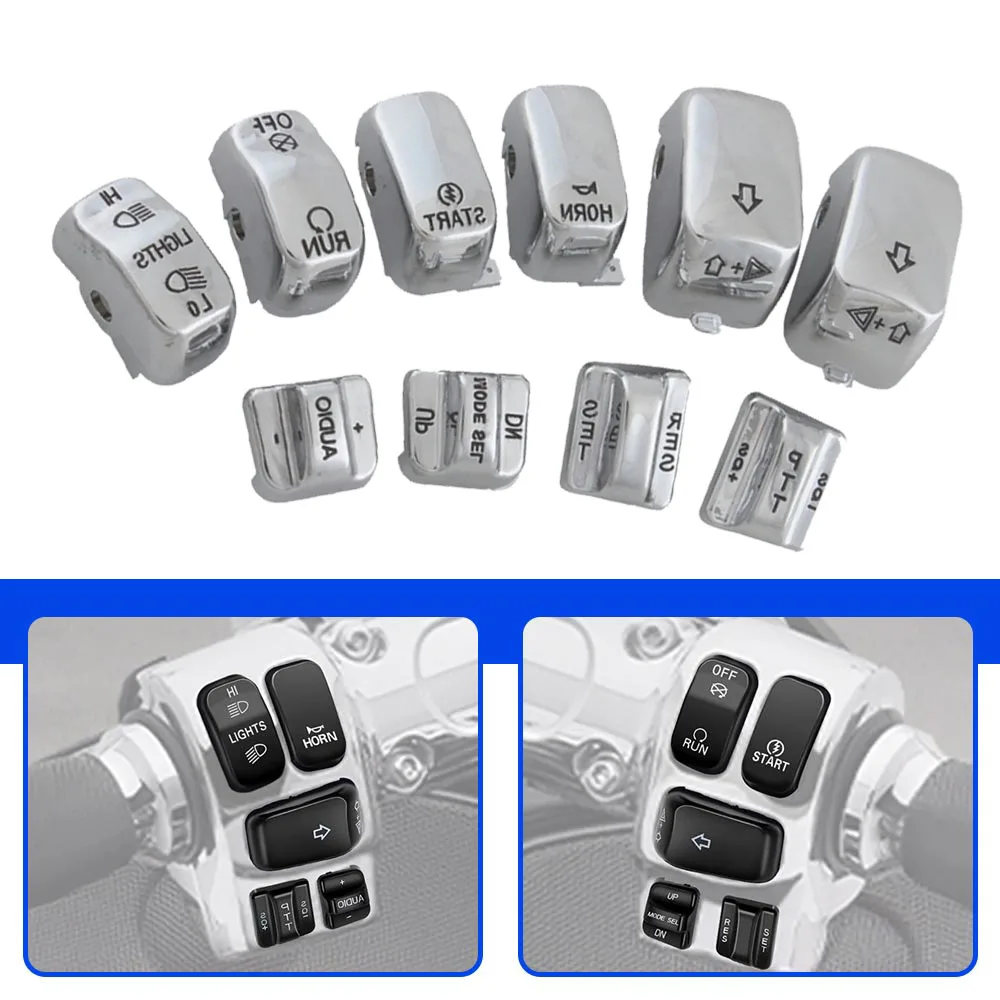 Switch Caps Replace The Stock Caps For Harley Ultra Classic Electra Glide Road Glide Flhtk Tri Glide Flhxxx Flhtcse/2 1996-2013
