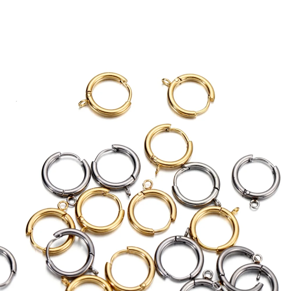 Boucles d'oreilles en acier inoxydable 10 pièces