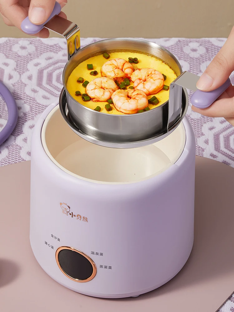 5 Eggs Electric Egg Cooker 400W Automatic Egg Custard Maker Food Steamer Omelette Cooking Tool Boiler Breakfast Machine 220V