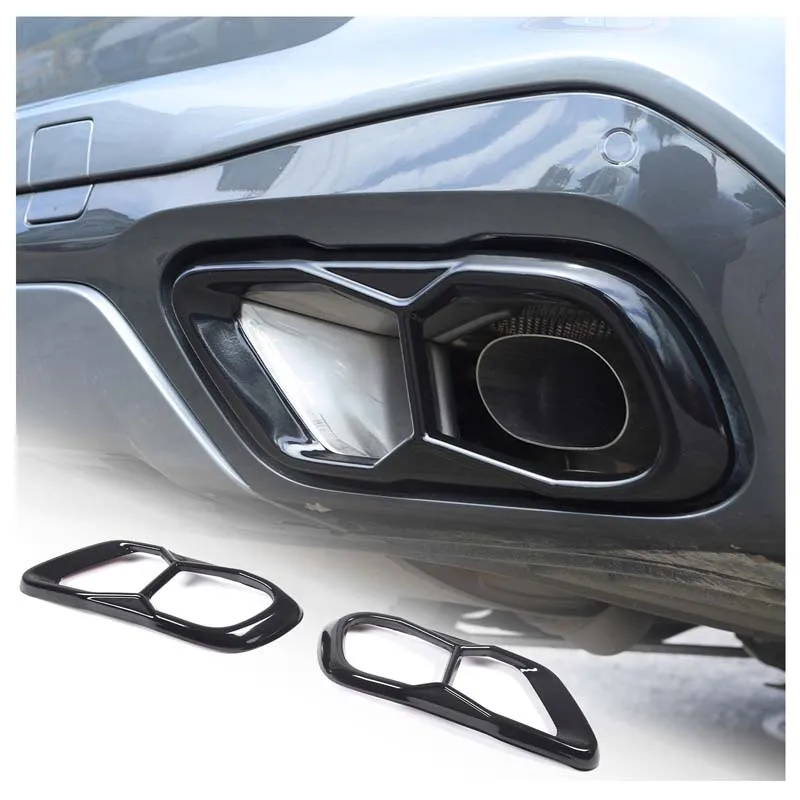 

Stainless Steel Car Tail Muffler Exhaust Pipe Output Cover Trim For BMW X5 G05 X6 G06 X7 G07 2019-2022(M60) External Accessories