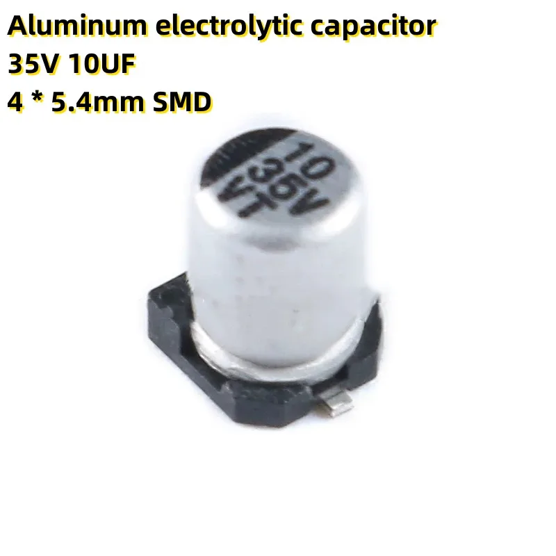 

50PCS Aluminum electrolytic capacitor 35V 10UF 4 * 5.4mm SMD