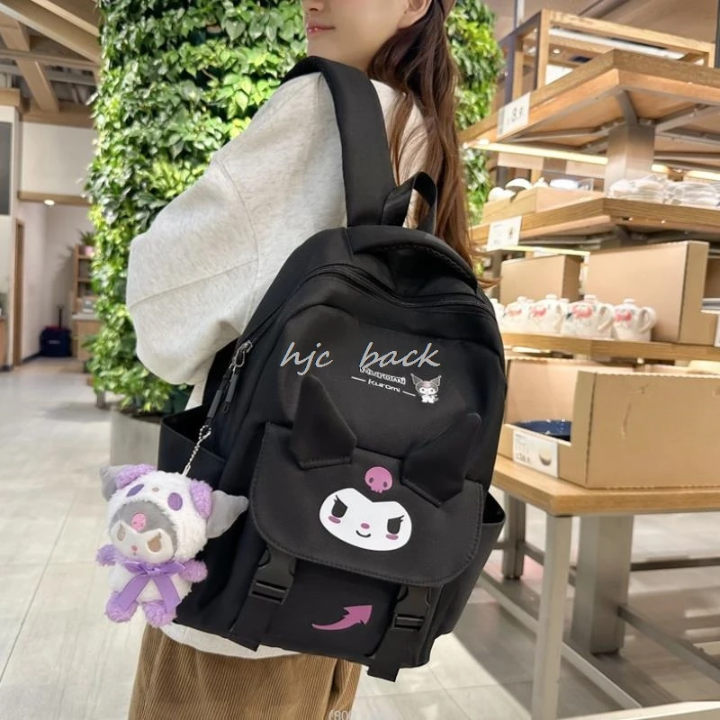 Cute Backpack for Lovely Kuromi Melody Kid Schoolbag Women Backpack Large Capacity School Bags for Girls Child Mochila Infantil