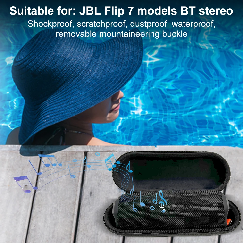 Custodia rigida per altoparlante JBL Flip 7 Borsa portaoggetti portatile Borsa per altoparlante wireless antiurto Custodia per altoparlante Accessori