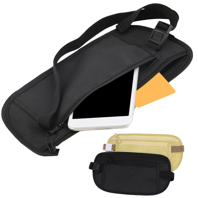 

Invisible Travel Waist Packs Pouch for Passport Money Belt Bag Hidden Security Wallet Gift Travel Bag Chest Pack Money Waist Bag