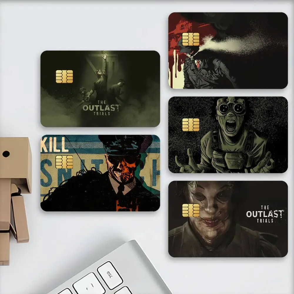 Game The Outlast Trials Credit Decorative Card Stickers Suitable For Bank Cards Metro Transit Anti-scratch Gift
