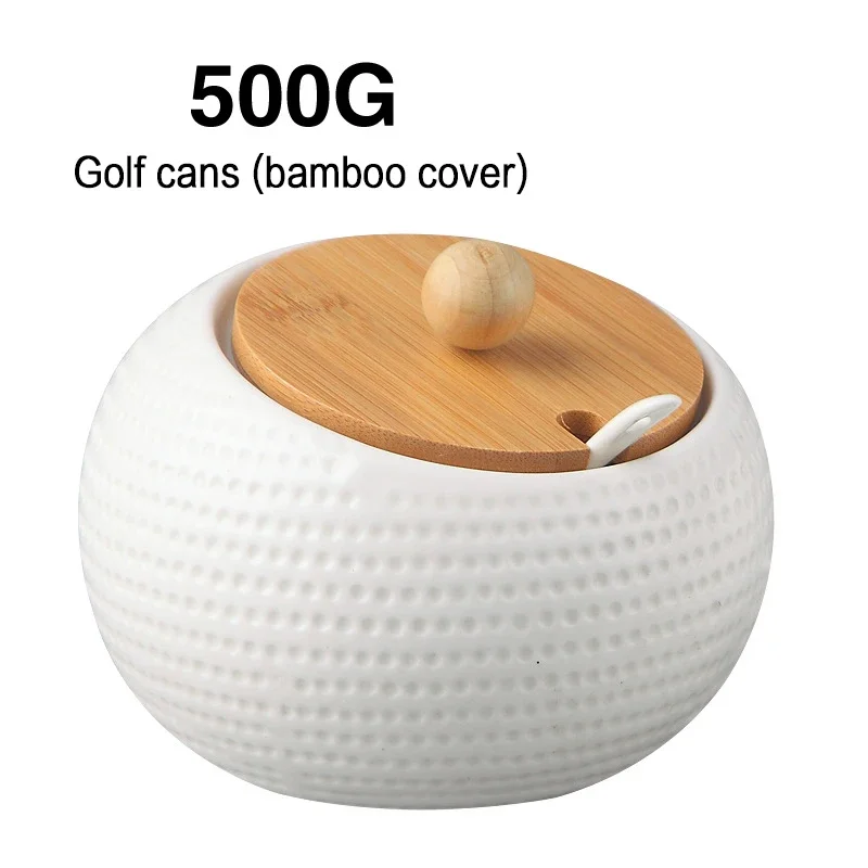 Ceramic Seasoning Pot Kitchen Supplies Box Household Combination Kitchen Supplies Bottle Oil Salt Pot with Bamboo Base 3 Sets