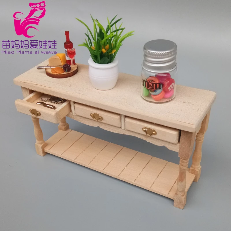 Mini Poppenhuis Meubels Studeerkamer Boekenkast Restaurant Kabinet 1:12 1:8 Bjd Pop Diy Meubels