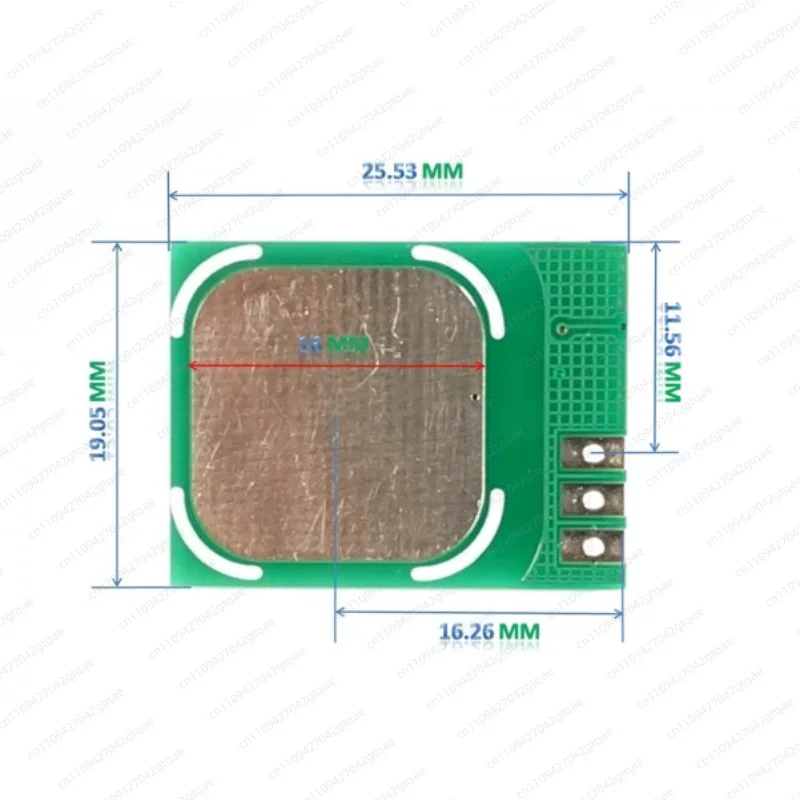 For QTouch touch button module AT42QT1010 long distance 10mm glass, capacitor