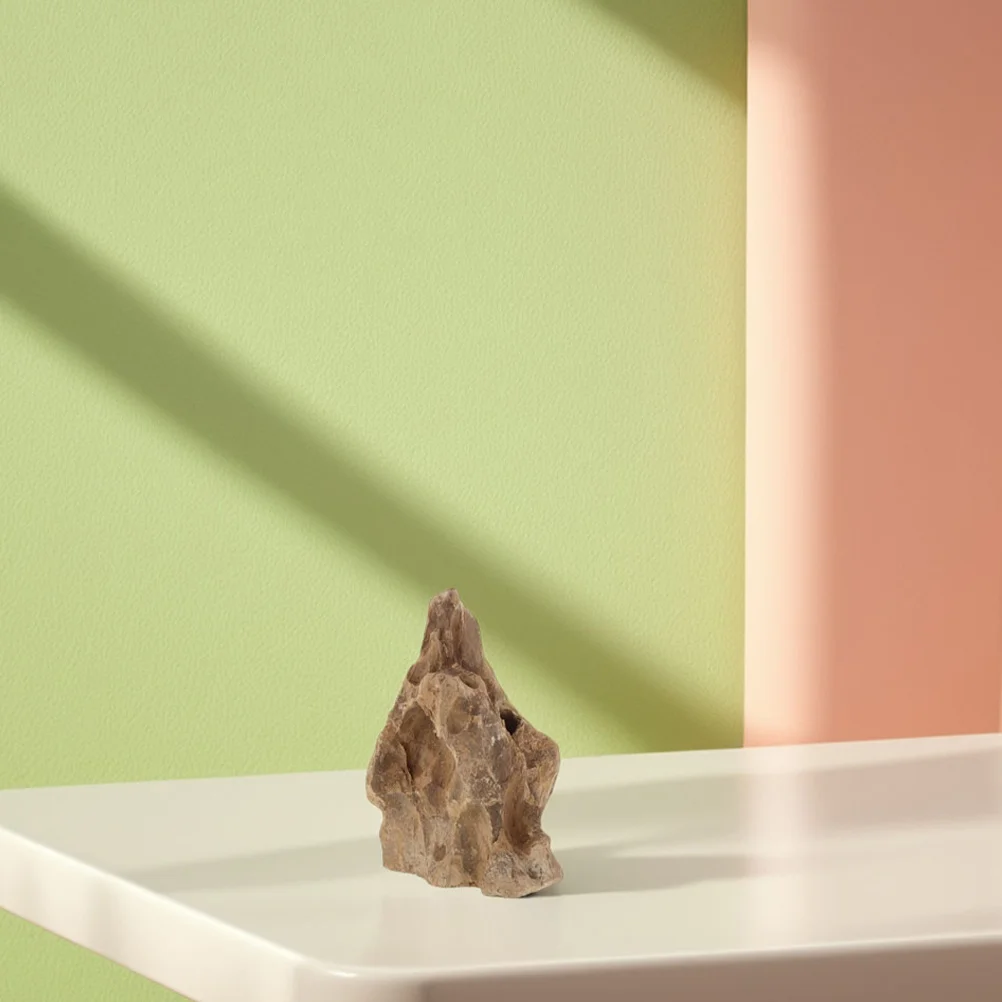 

2Pcs Aquarium Rocks Decor Set Artificial Stone Landscape with Tall for Fish Tank Cave Habitat Large Reptile