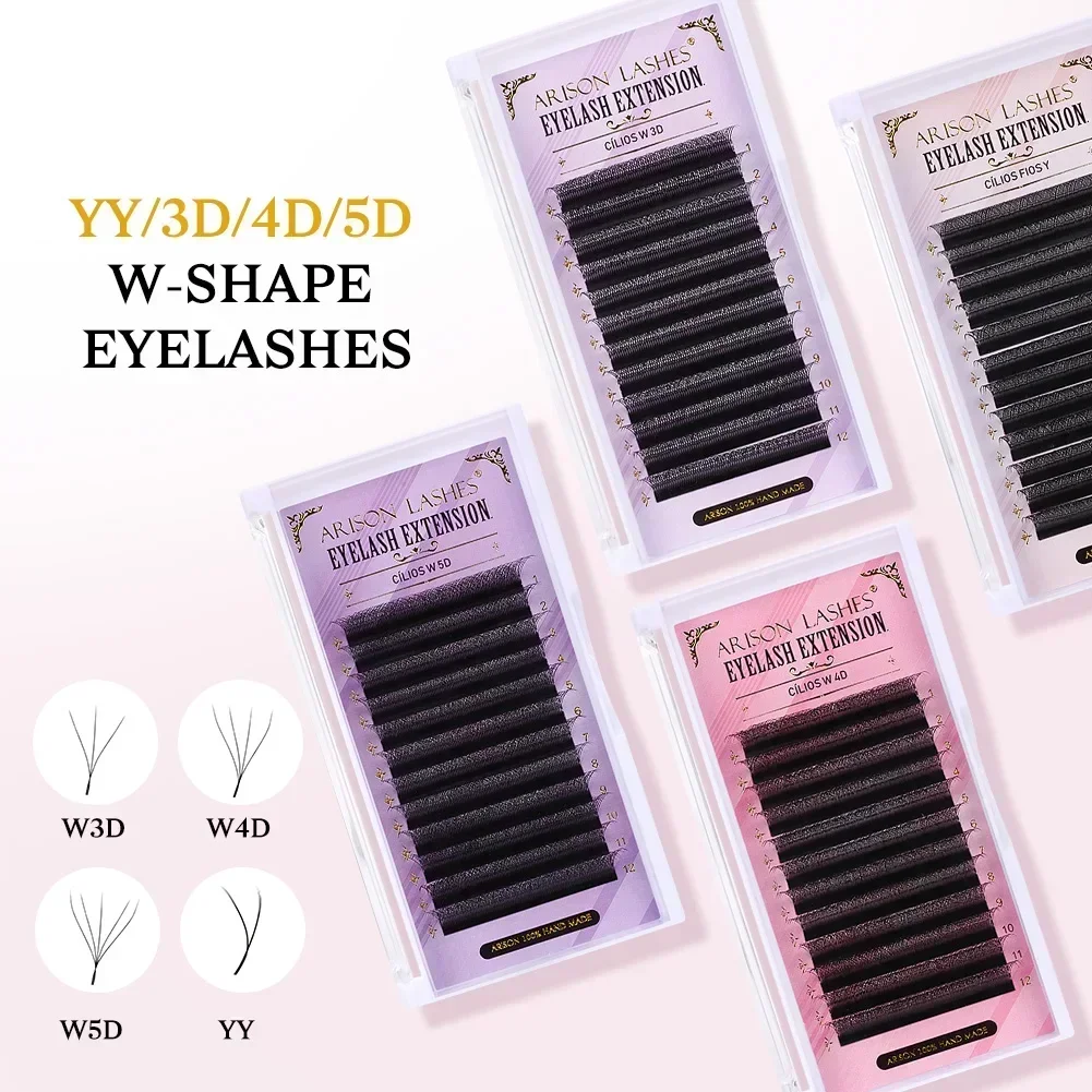 ARISON W 4D/3D/5D/YY Lashes Eyelashes Extensions Premade Volume Easy Fan Lash Natural Soft High Quality False Eyelash Extension