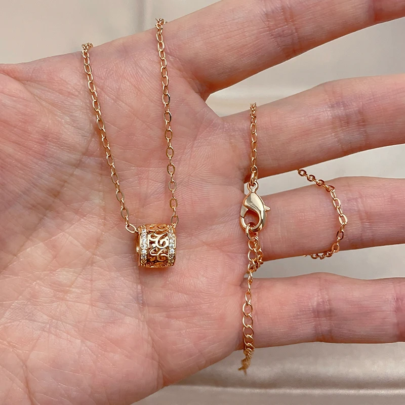 قلادة خصر صغيرة عصرية للنساء SYOUJYO ، لون ذهبي وردي ، مجوهرات راقية ، دلايات طويلة للحفلات الفاخرة ، قلادة ترقوة #4