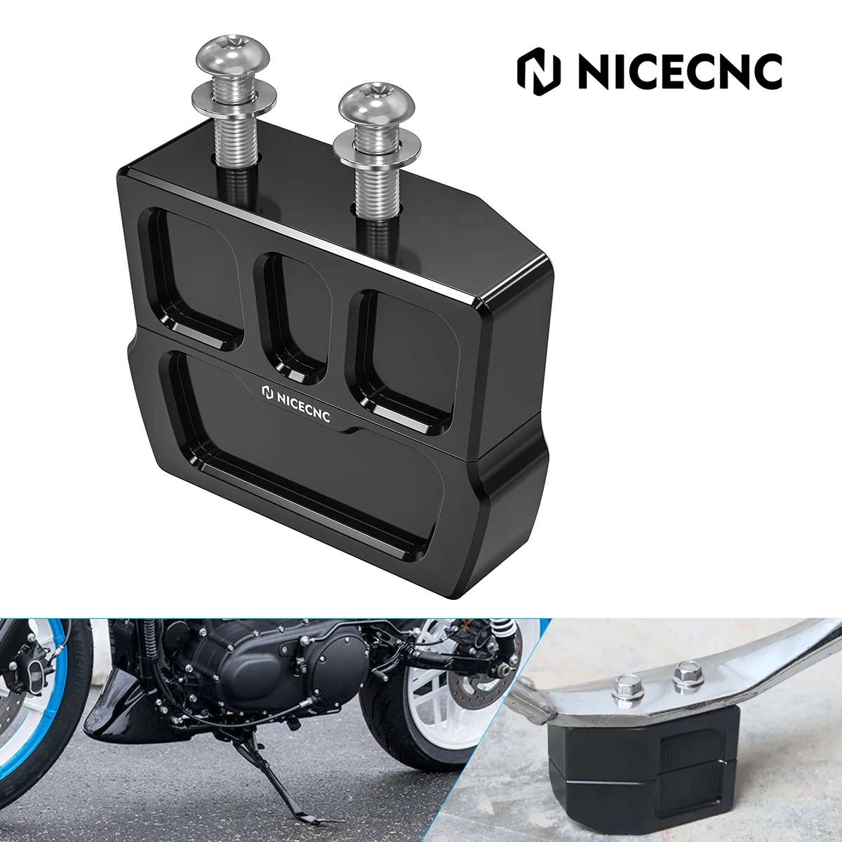 For 03-19 Harley Sportster 1200 883 Forty Eight XL1200X Seventy Two XL1200V Super Low XL1200T Iron 883 1200 Kickstand Lift Block