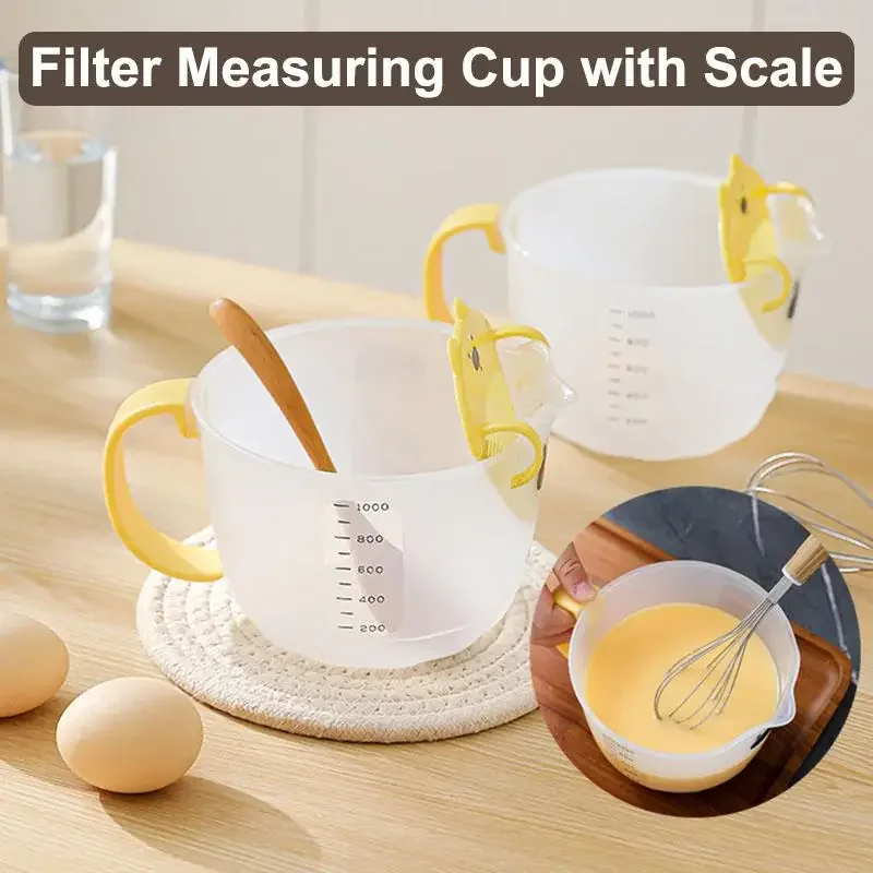 

Мерные стаканчики для выпечки Мерные кувшины со шкалой и фильтром для взбивания яиц Миска для жидкого фильтра для яиц Утилита Аксессуары для выпечки