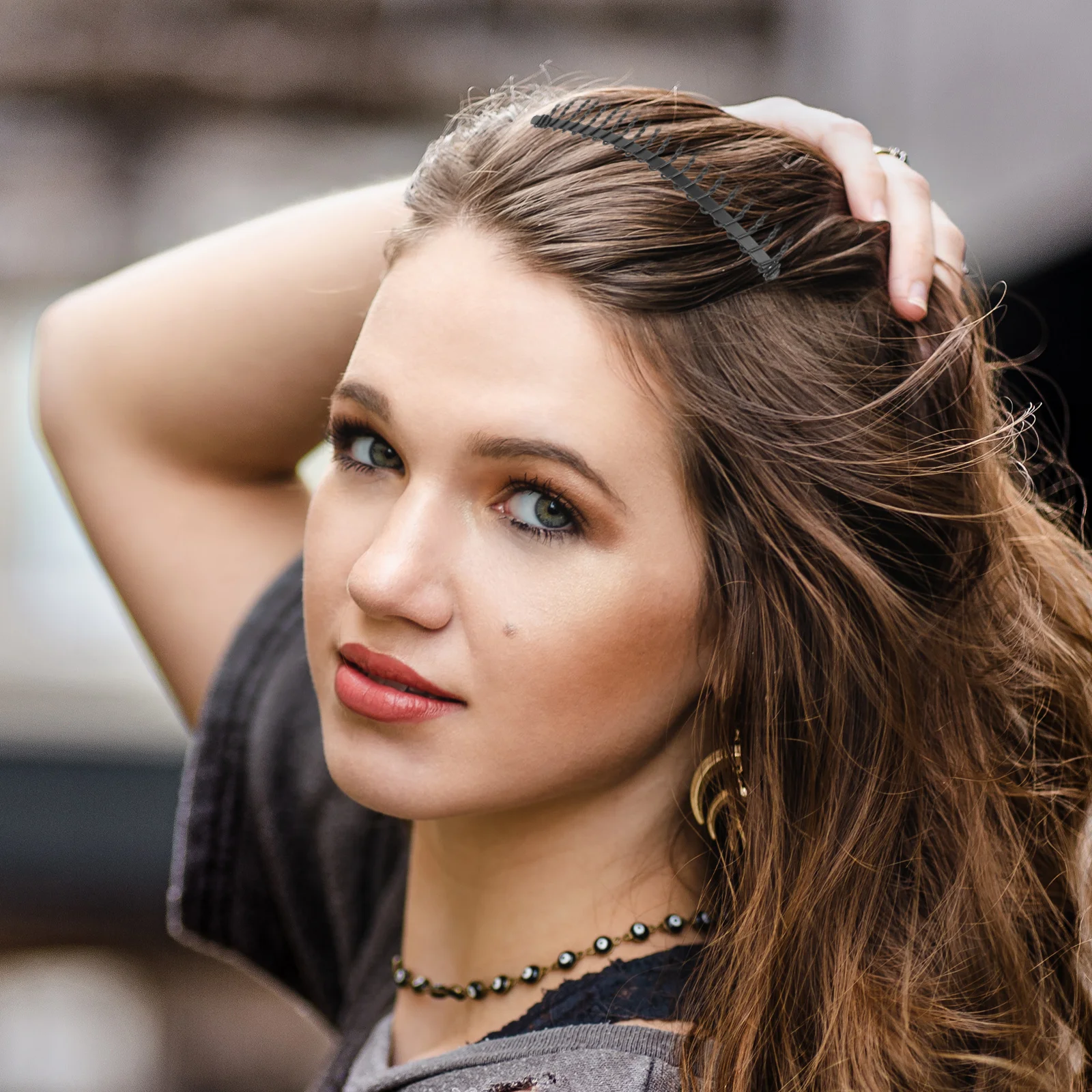 

12Pcs Hair Comb Set Heavy Duty Metal Wire 20 Teeth Twist Loop Bridal Hair Clip for Wedding Prom Party Accessories Slide Hairclip