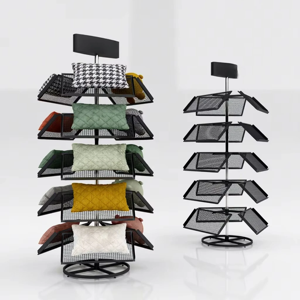 &c Customize Size High Quality Luxury Bedding Metal Neck Pillow Adjustable Height Powder Coated Boya Display Storage Rack