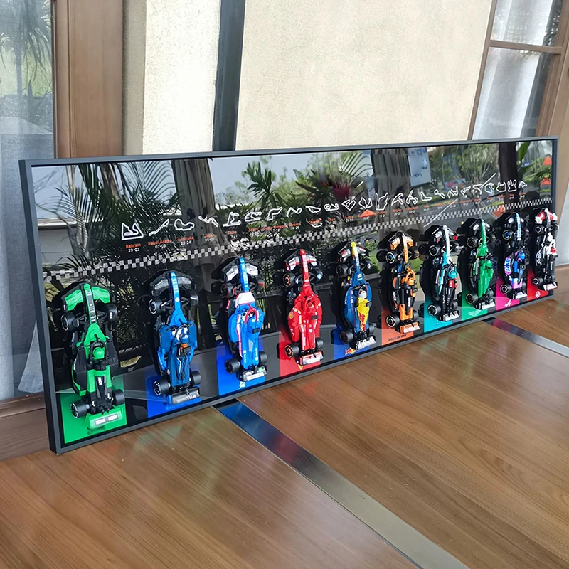 NEW Display Wallboard Suitable for lego speed champions f1 wall display mounts building block 10 cars model Display Photo Frame - view 5