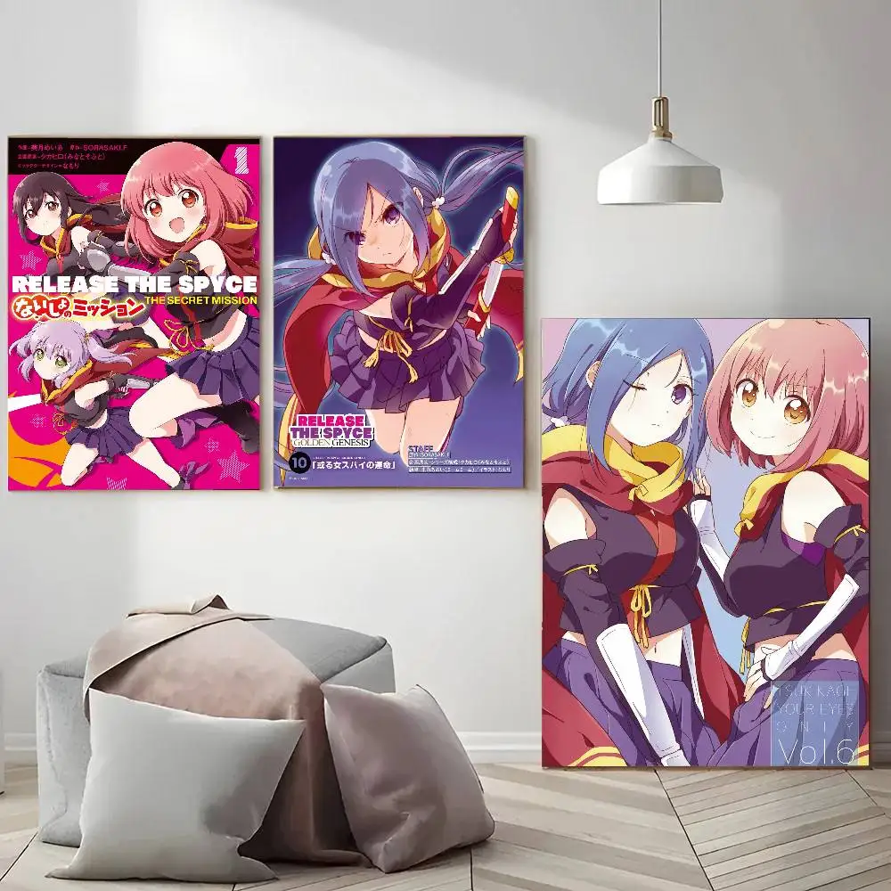 R-RELEASE THE SPYCE Anime Posters Living Room Bar Cafe Quality Canvas Vintage Style Comics Painting Art Home Wall Decor Picture